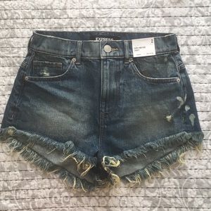 Express super high rise cheeky shorts